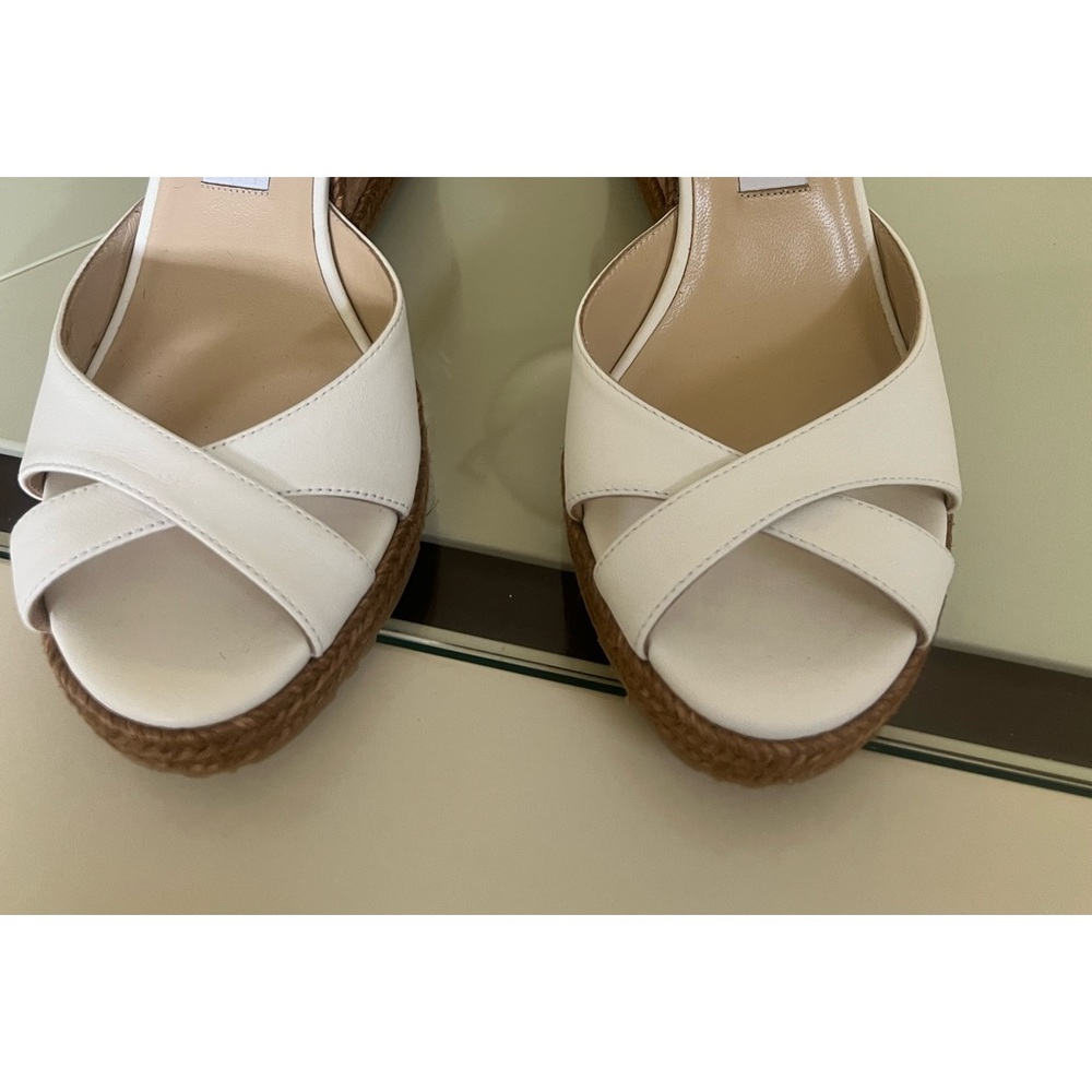 Jimmy choo sandals , new never worn size 39 in white